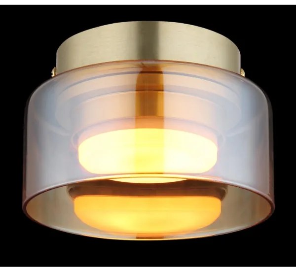 Globo 16055DG - LED Mennyezeti lámpa HIGGINS 1xGX53/6W/230V átm. 13 cm barna