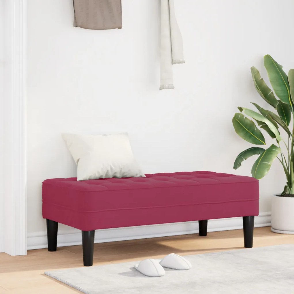 Pad Borvörös 113x57x39 cm Bársony