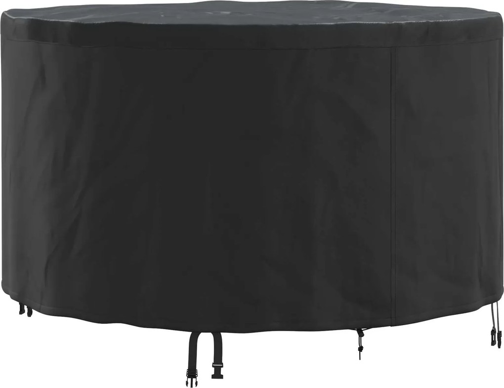 vidaXL Kültéri bútorhuzat Fekete 102 x 102 x 71 cm 210D szövet
