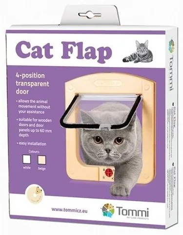 Tommi Cat Flap, fehér