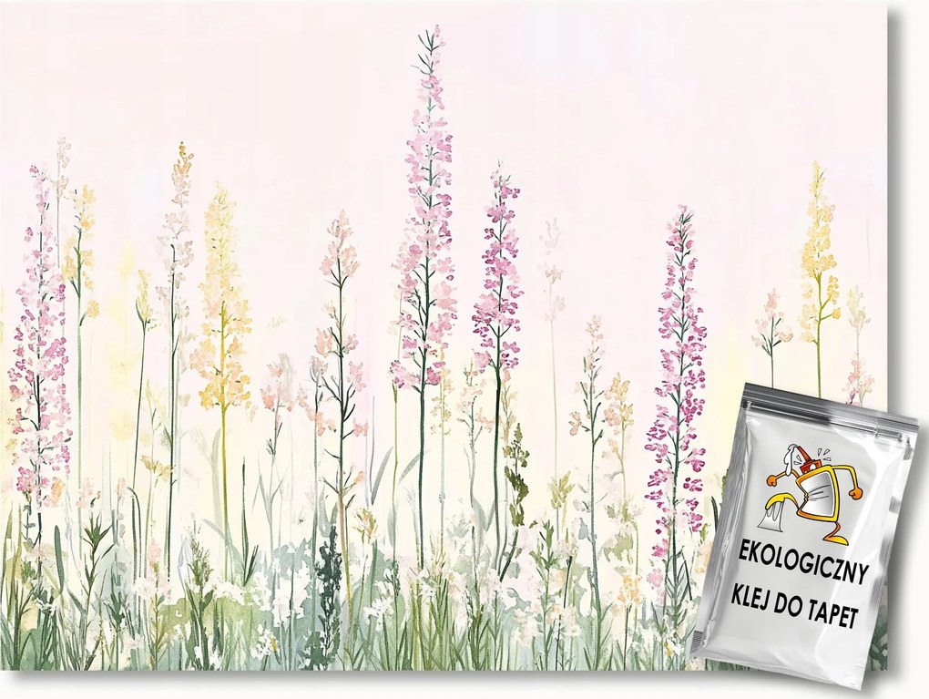 Fotótapéta Flizelina Tavasz Nyár Kert Mező Színes Virágok 250x175 ragasztó