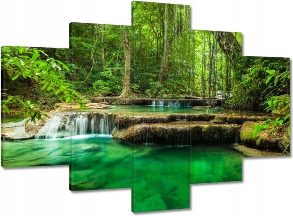 Festmények 150x105 Erawan vízesés Thaiföld