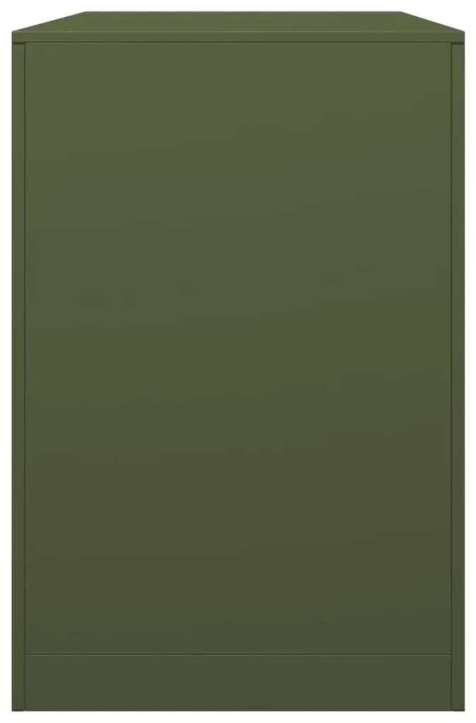 zöld acél tűzifatároló 100 x 40 x 60 cm