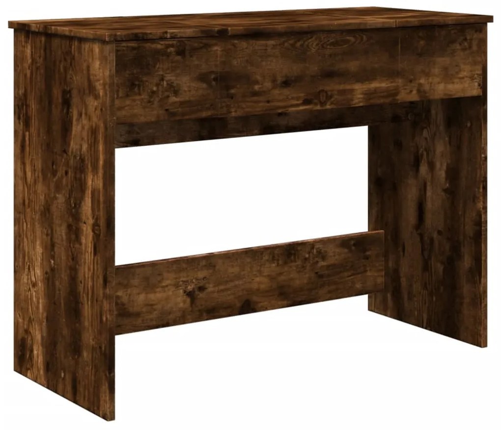 füstös tölgy színű fésülködőasztal tükörrel 100x45x76 cm
