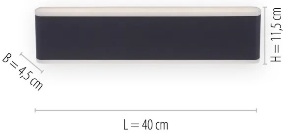 Paul Neuhaus 9484-13 - LED Kültéri dimmelhető lámpa ELSA 2xLED/9W/230V IP65