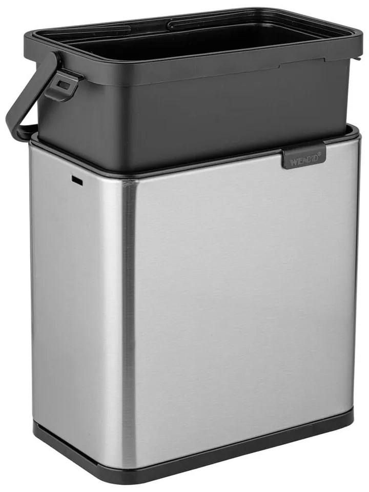 Matt ezüstszínű komposztálható hulladék gyűjtő 3 l Colin – Wenko