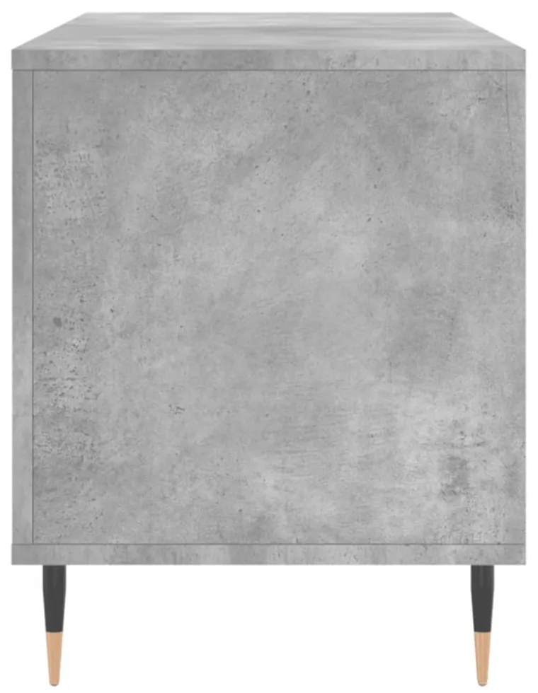 betonszürke szerelt fa hanglemezszekrény 100 x 38 x 48 cm