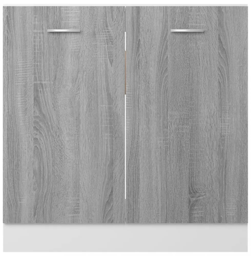 “Lyon” szürke sonoma színű szerelt fa mosogatószekrény