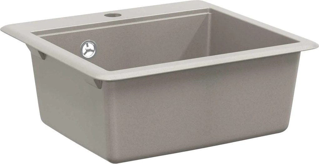 vidaXL Mosogató Szürke 470 x 440 mm Gránit