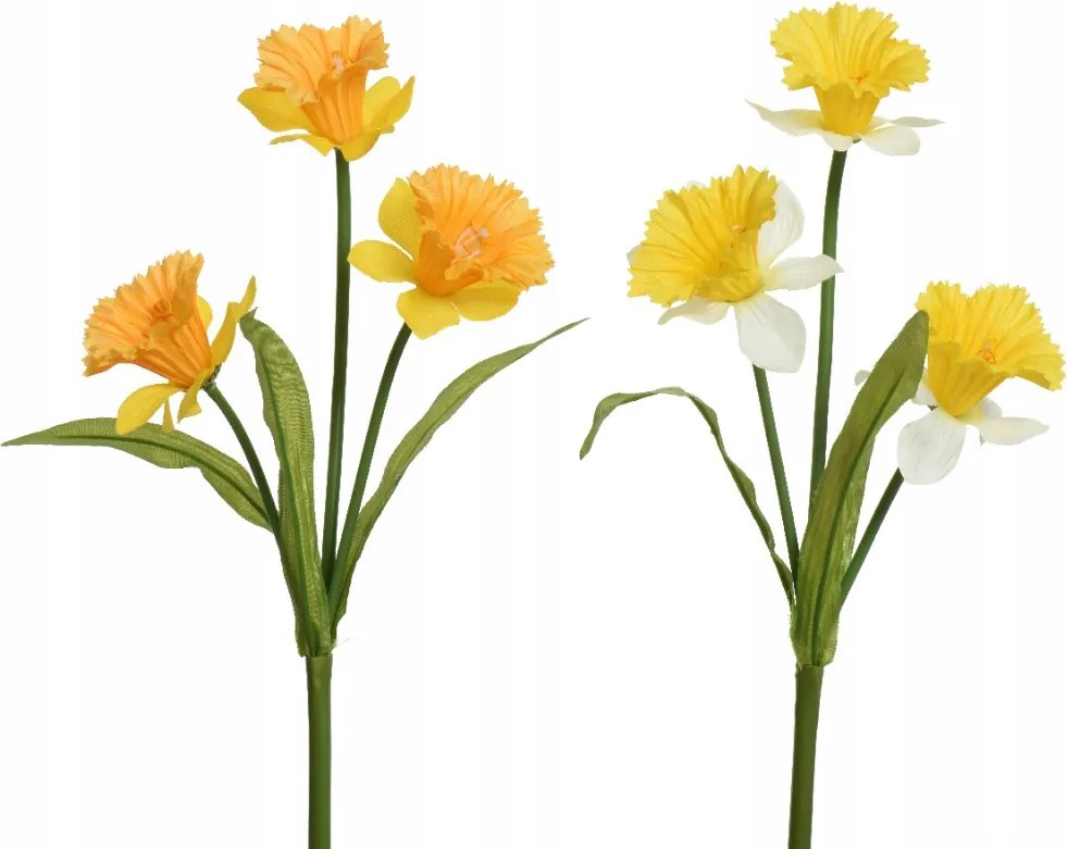 Nárcisz a száron művirág sárga 60cm