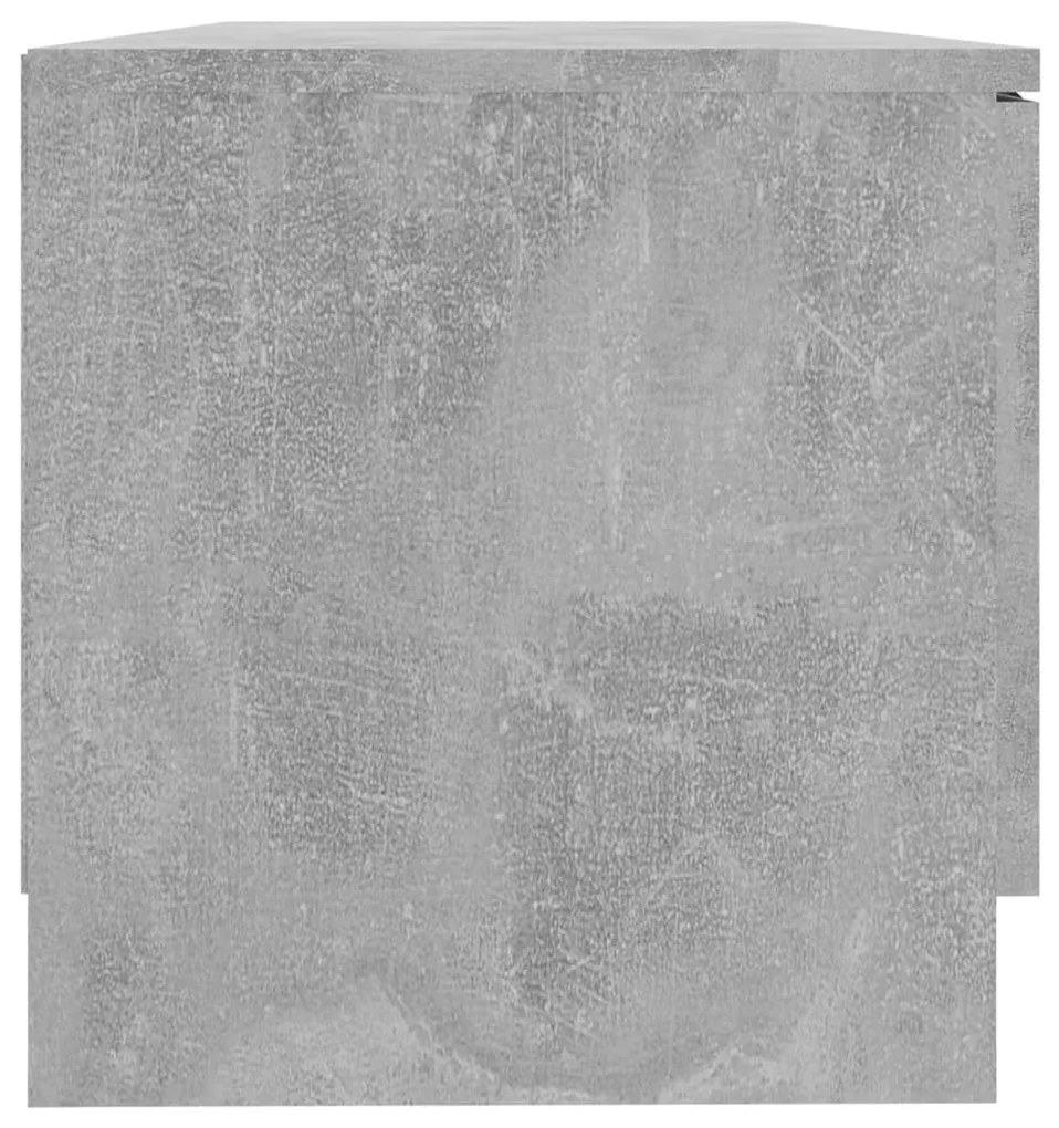 2 db betonszürke szerelt fa TV-szekrény 80x35x36,5 cm