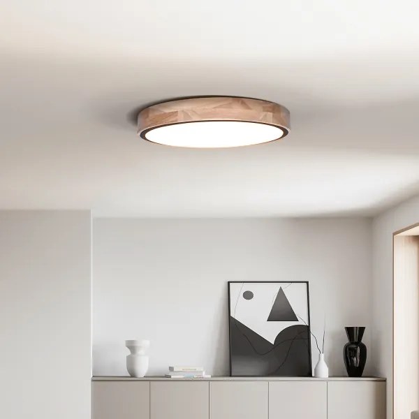 Solight WO8005 - dimmelhető LED lámpatest IRON OAK LED/48W/230V 3000-6500K átm. 40 cm+távirányító