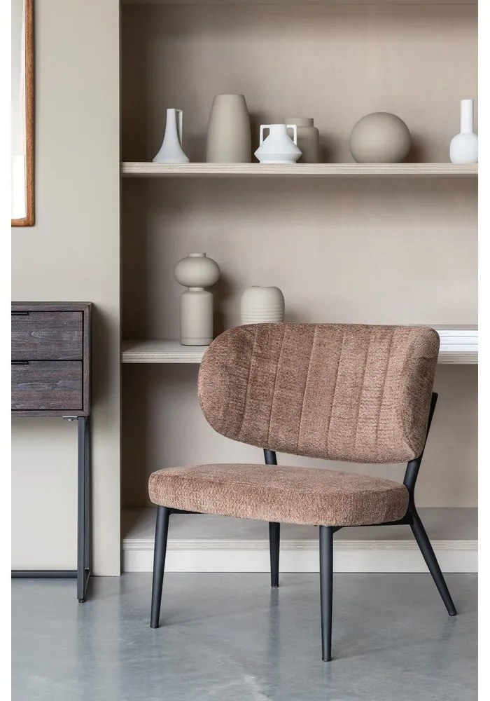 Narancssárgásbarna fotel Sanne – White Label