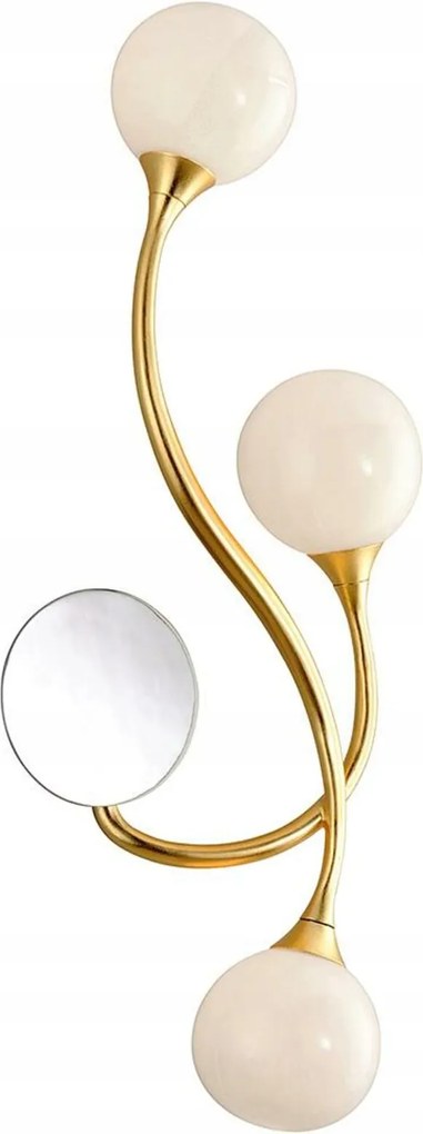 Hudson Valley fali lámpa Signature fém/üveg arany/fehér G9 3x6W 294-1