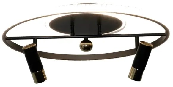 LED Dimmelhető mennyezeti lámpa LED/60W/230V 3000-6500K fekete + távirányítás