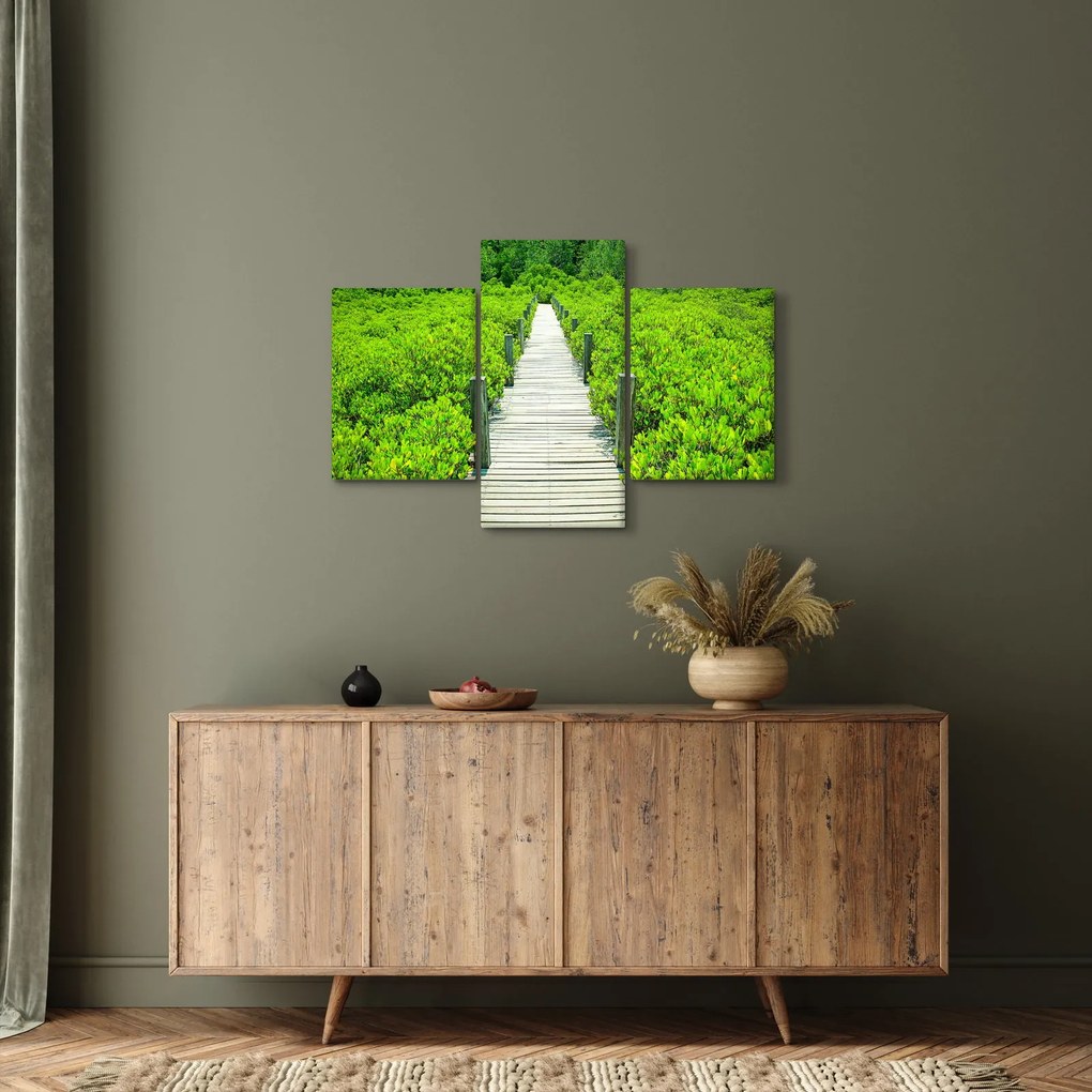 Kép - fa járda (90x60 cm)