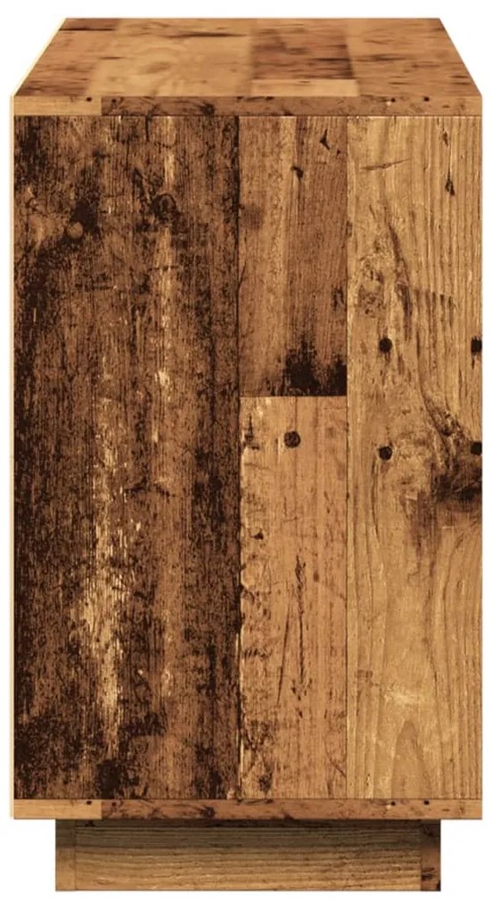 antik fa színű szerelt fa tálalószekrény 102 x 35 x 60 cm