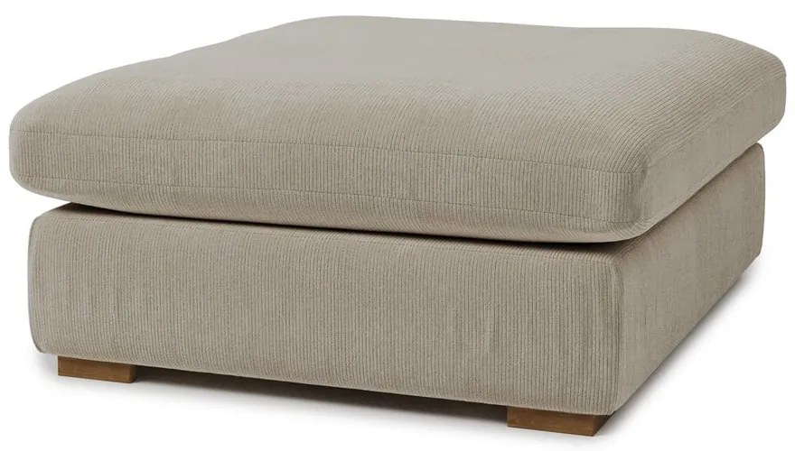 Krémszínű kordbársony textil lábtartó Comfy – Scandic