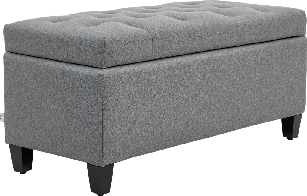 HOMCOM Kárpitozott Tárolópad - Kellemes Megjelenésű - 100 x 40 x 44 cm | Aosom
