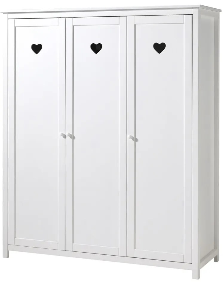 Fehér gyerek ruhásszekrény 159x191x57 cm Amori – Vipack