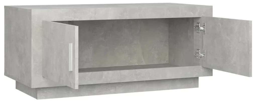 Betonszürke szerelt fa dohányzóasztal 102x 50 x 45 cm