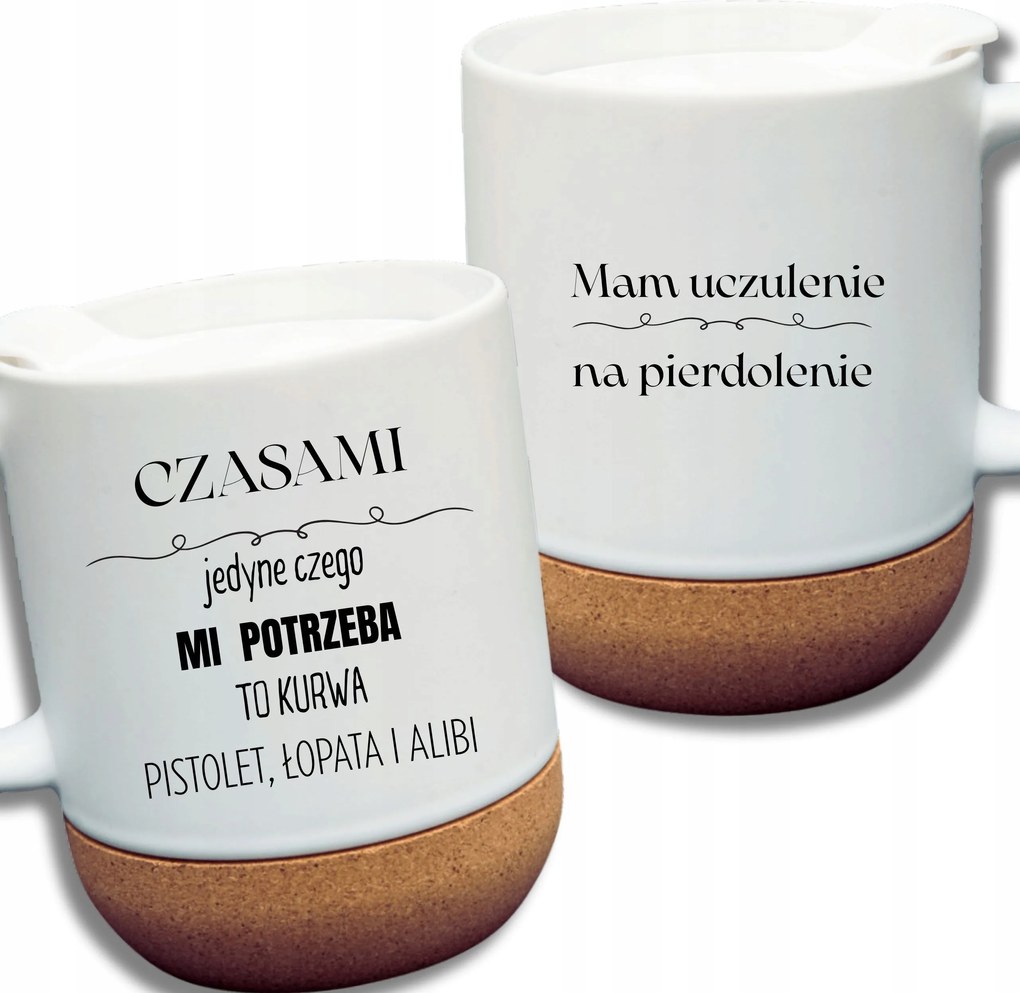 Fehér Bögre Parafa Vicces Ajándék Allergiás Vagyok