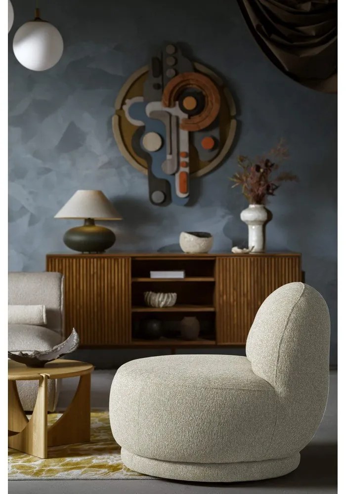 Bézs fotel Ovo – Miuform