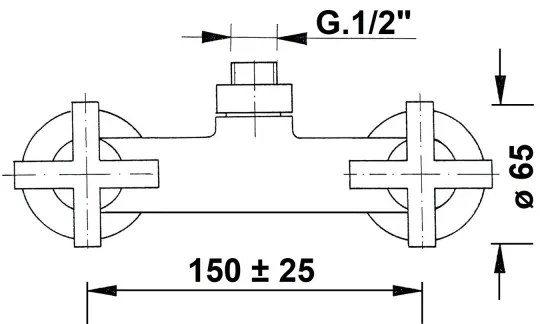 Sapho - AXIA zuhanycsaptelep, fényes króm