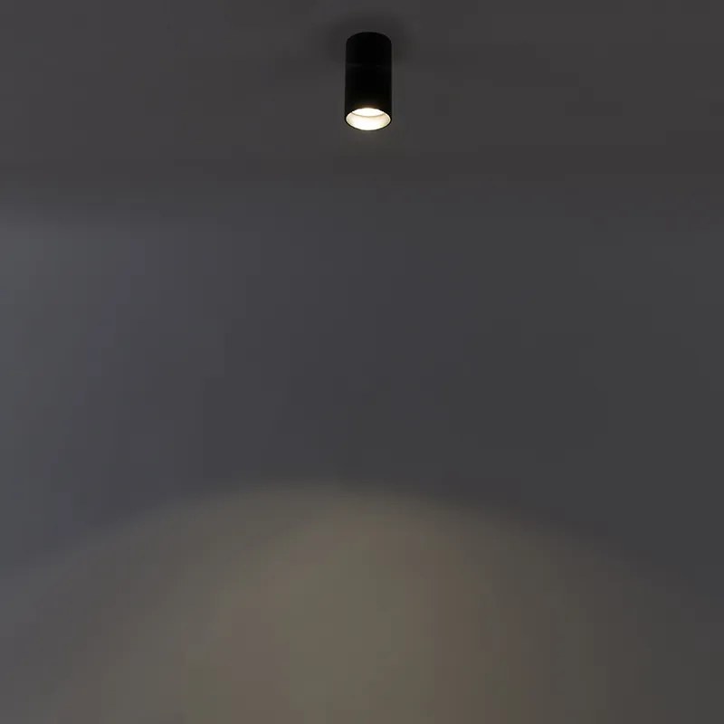 Okos, modern spotlámpa fekete színben, WiFi GU10-zel - Tuba