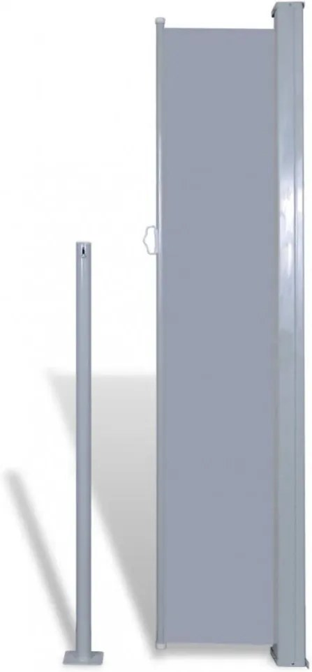 veranda behúzható válaszfal 160 x 300 cm szürke