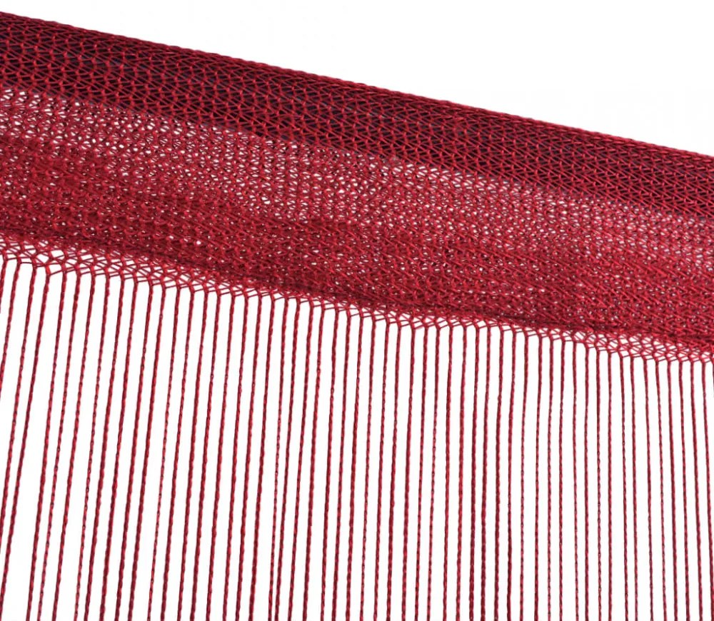 2 db burgundi vörös zsinórfüggöny 140 x 250 cm
