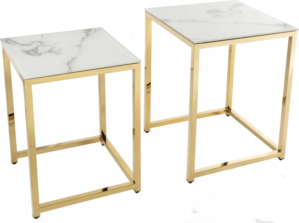 Elegance dohányzóasztal szett, arany, Interior