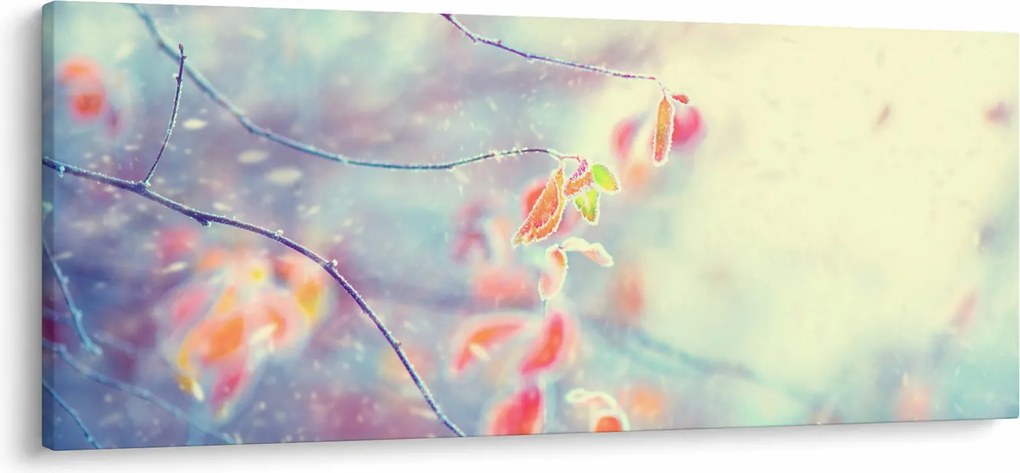 Kép - Levelek a jégben (120x50 cm)