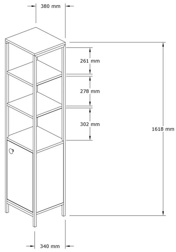 Derin Anthracite and Sapphire polcállvány