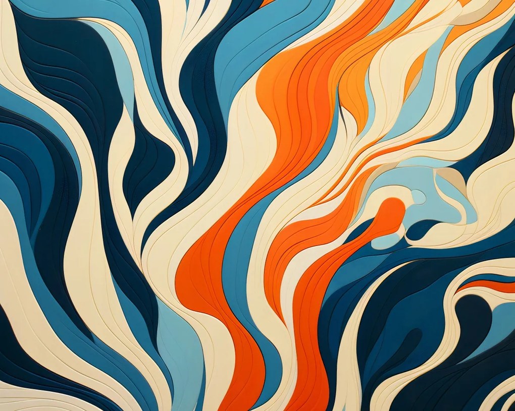 Poszter 50x40cm Óceán hullámai