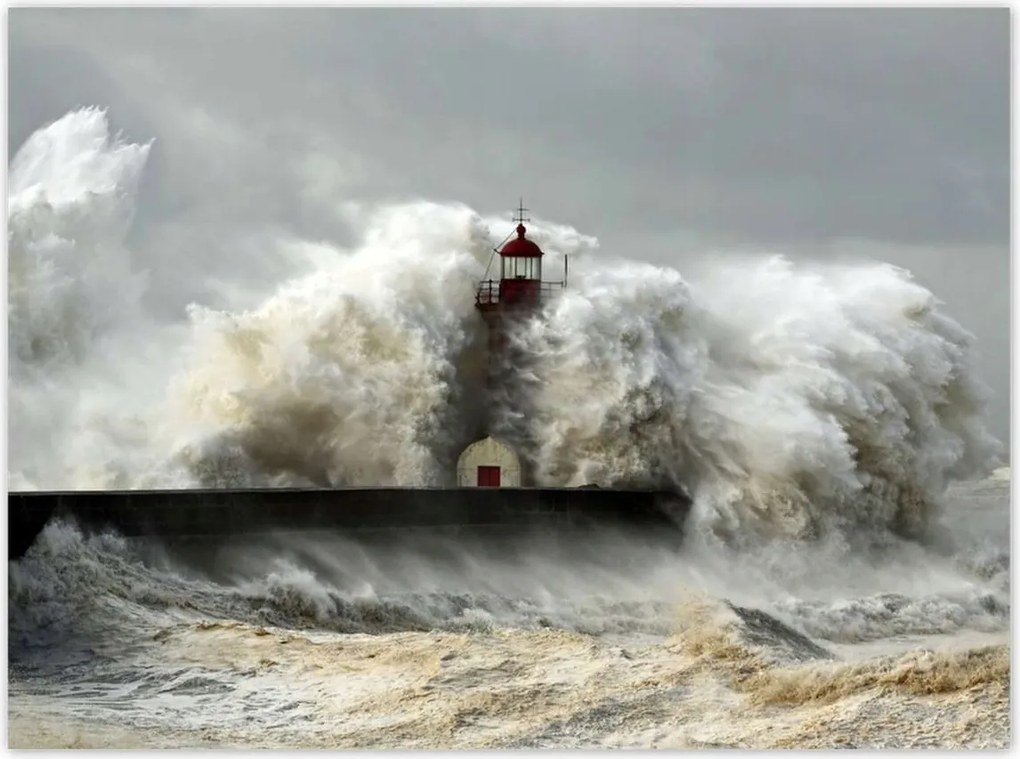 Poszterek 135x100 Világítótorony Vihar