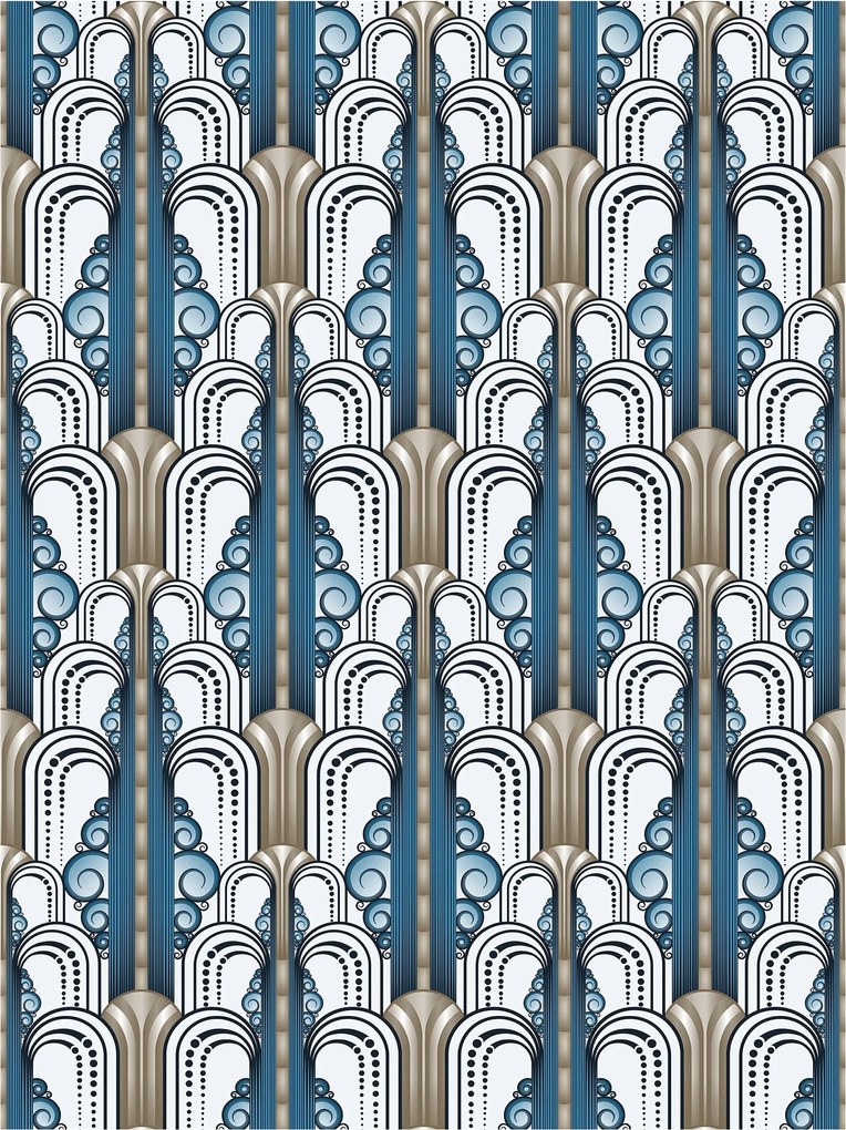 Fotótapéta Art Deco Geometria Minta Elegáns Retro stílus 184x254 +ragasztó
