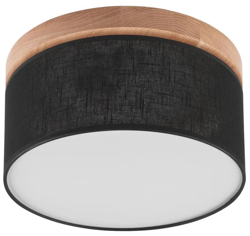 Brilagi - LED mennyezeti lámpa BELLADONNA 1xE27/15W/230V, 30 cm, fekete/dub