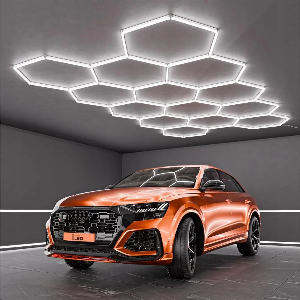 LED mennyezeti lámpa LED/570W/85-265V 6500K 522x298 cm CRI 90 IP44 fehér