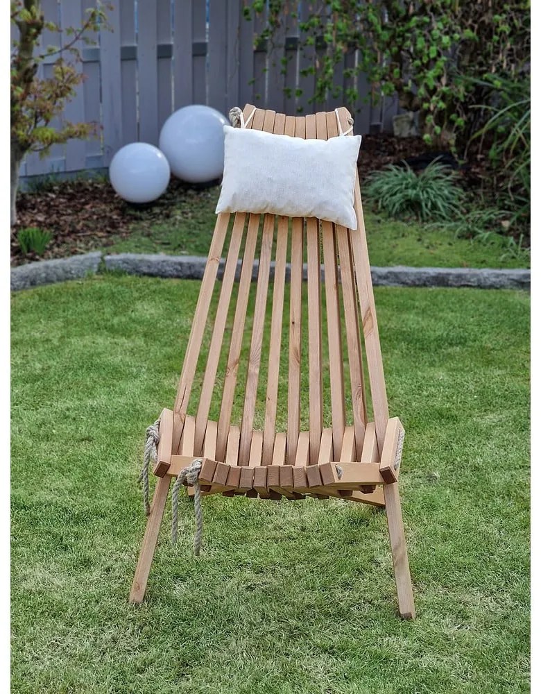 Natúr színű tömörfa kerti fotel Falun - Garden Pleasure