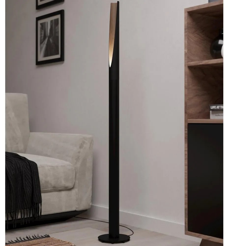 Eglo 900877 - LED Állólámpa BARBOTTO 1xGU10/4,5W/230V fekete/barna