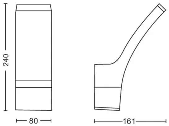 Philips - LED Kültéri fali lámpa SPLAY LED/12W/230V 2700K IP44