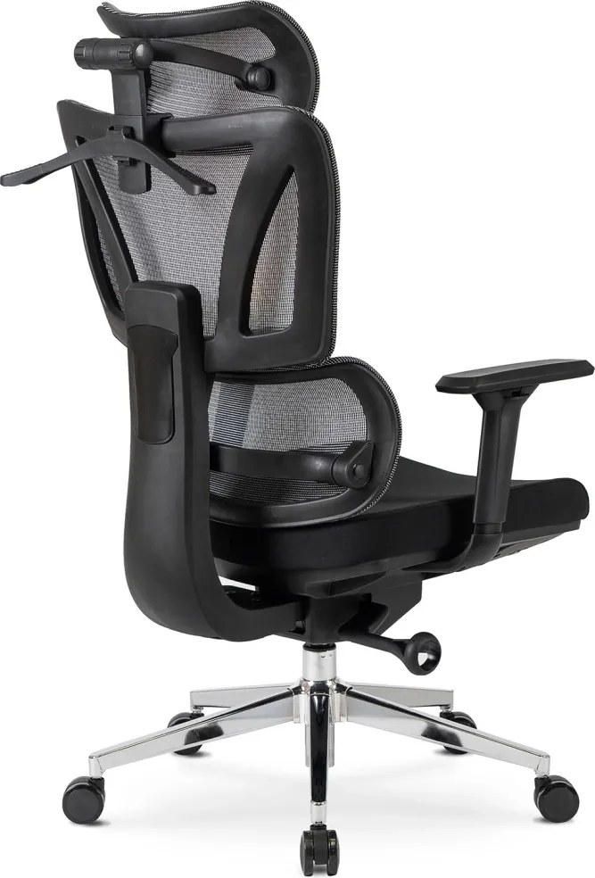 DELSIN forgószék ergonomikus fekete lábtartóval