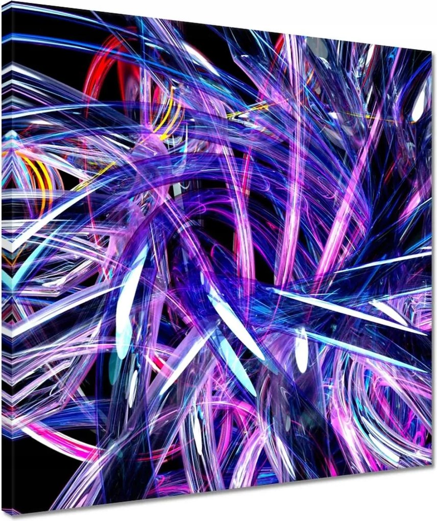 Vászonkép 40x40 Lila fülbevaló Tüskék