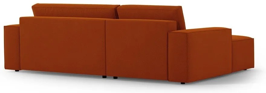 Téglavörös kinyitható sarokkanapé (bal oldali) Jodie – Micadoni Home
