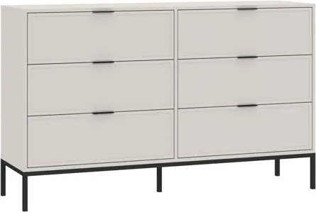 DECO 6 fiókos szekrény/komód | Kasmír