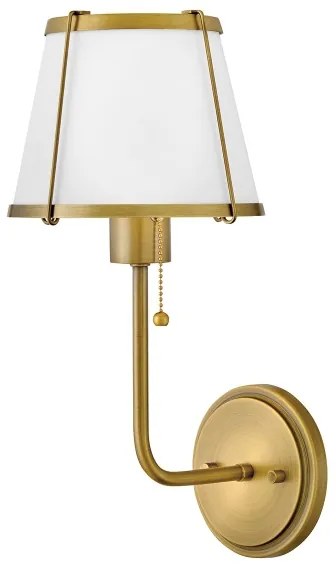 Hinkley HK-CLARKE1-DBR-OW - Fali lámpa CLARKE 1xE27/40W/230V réz/fehér