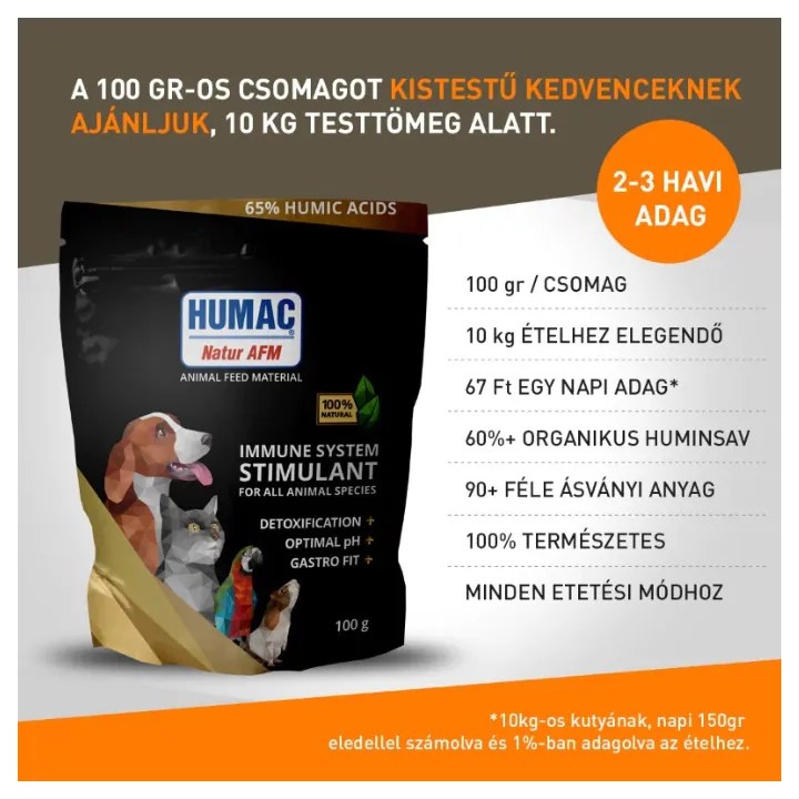 Humac Natur AFM 100g immunerősítő táplálékkiegészítő huminsavval, allergia ellen