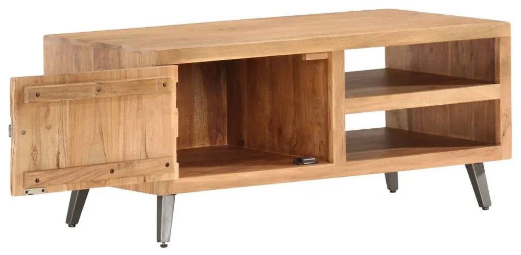 Tömör akácfa dohányzóasztal 90 x 45 x 40 cm