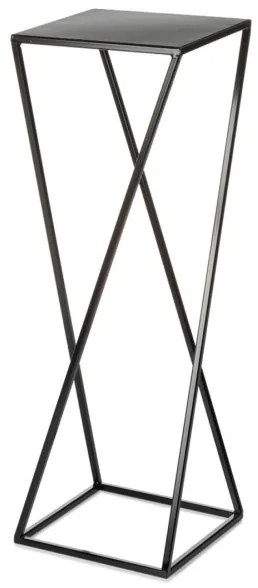 Virágállvány 70x24 cm fekete színben